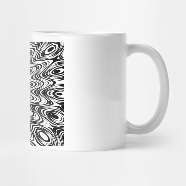 Psychedelic Black and White Pattern by pinkal